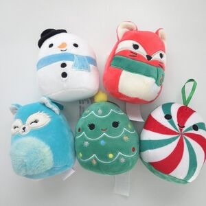 Squishmallows Kellytoy Holiday Christmas Lot